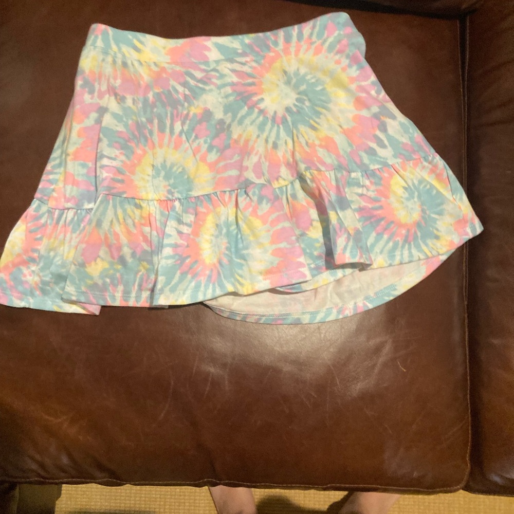 SO Pastel Tie-Dye Skater Skirt